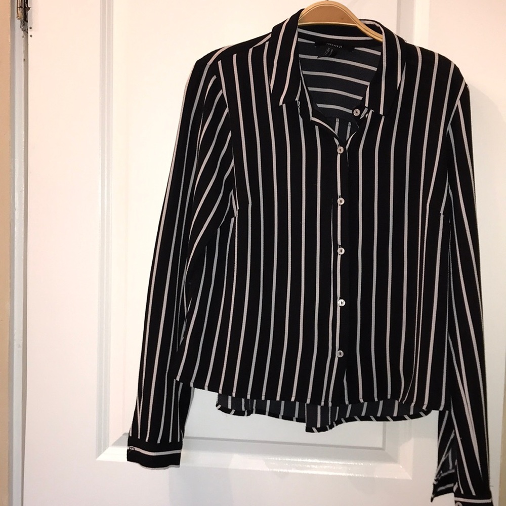 Forever XXI black and white blouse!